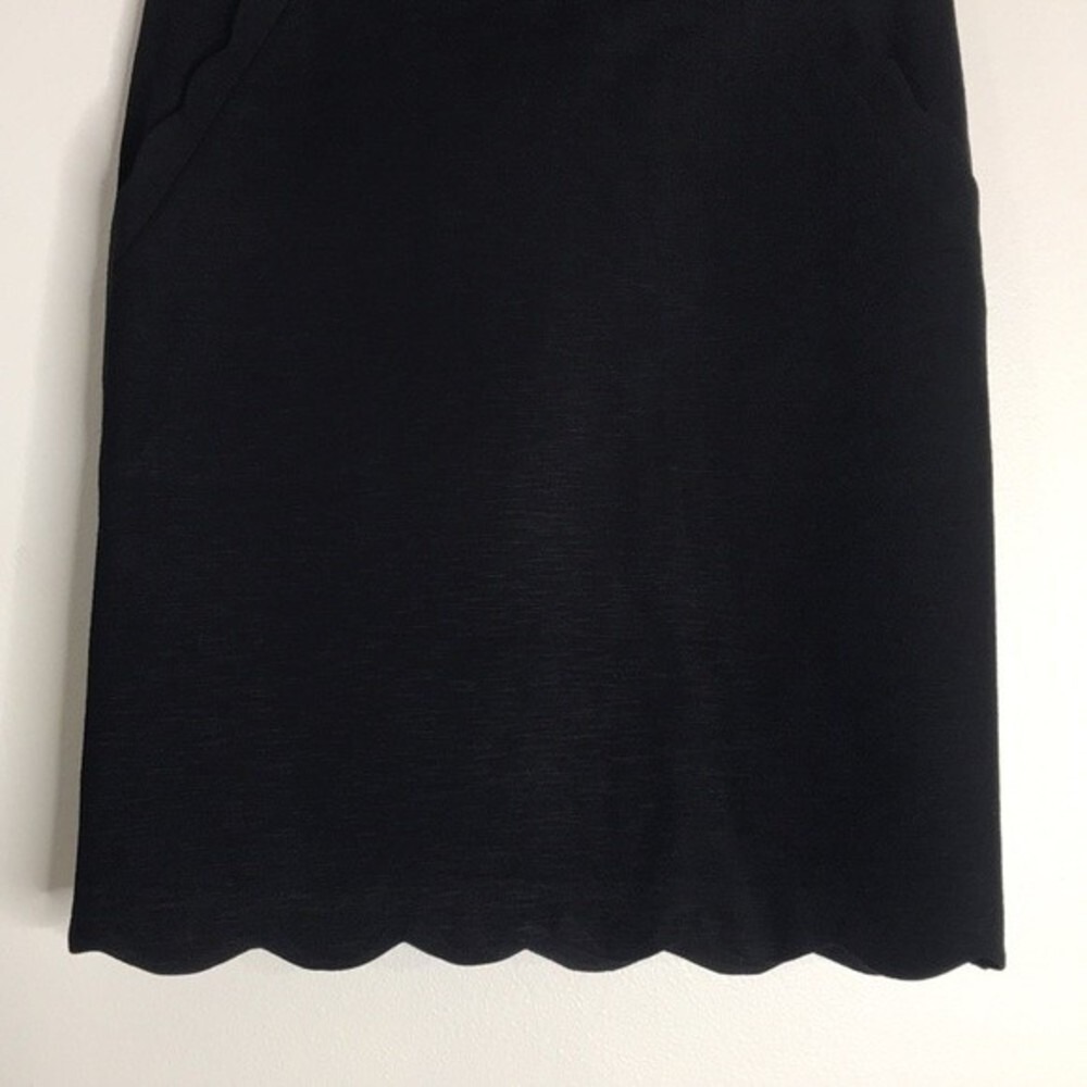 Skies Are Blue Women's Scalloped Hem Pocket Mini Skirt Black Small - Picture 3 of 10
